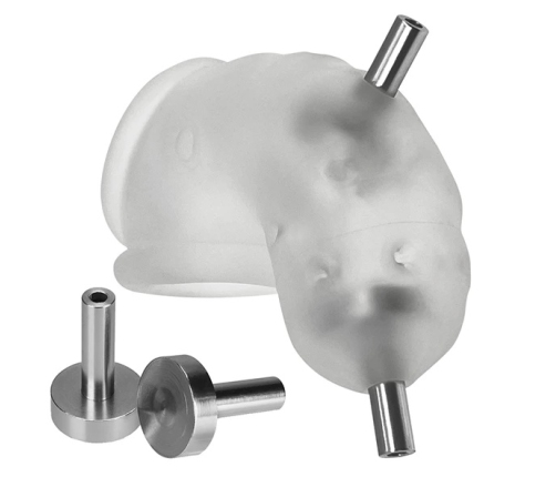 Oxballs - Airlock Electro Air-Lite Vented Chastity Clear Ice