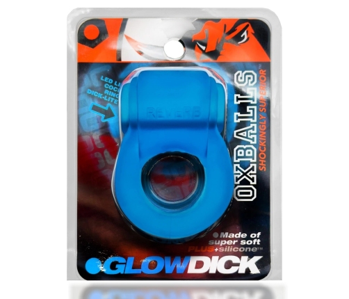 Oxballs Glowdick Blue Ice LED Light Anatomical Silicone Ring