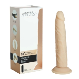 Naked Addiction Silicone Bendable System Dual Layer Vanilla 22.8cm Naked Addiction Silicone Bendable System Dual Layer Vanilla 22.8cm