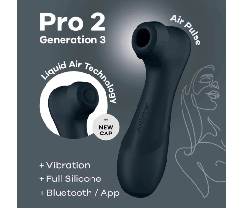 Satisfyer - Pro 2 Generation 3 App Controlled Black