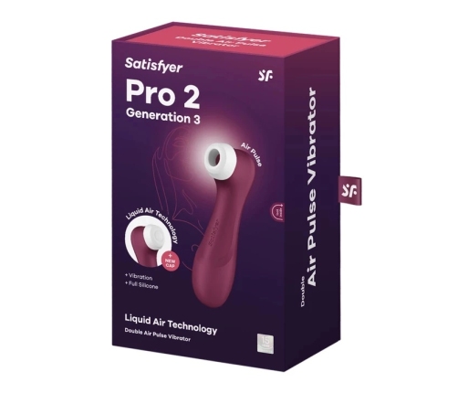 Satisfyer - Pro 2 Generation 3 Wine Red
