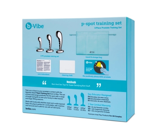 B-Vibe - Stainless Steel P-Spot Training Set
