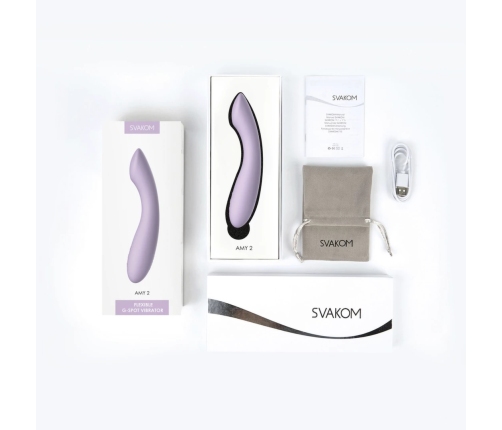 Svakom - Amy 2 G-Spot & Clitoral Vibrator Light Purple