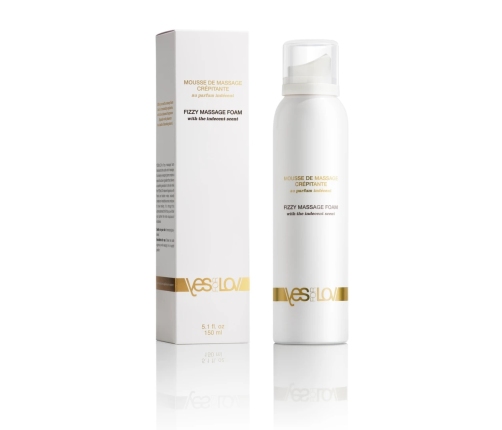 YESforLOV Fizzy Massage Foam Unisex Indecent Scent 150g Vegan