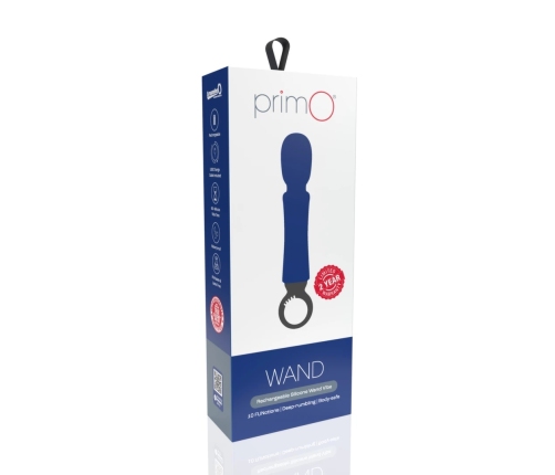The Screaming O Primo Wand Blueberry - 5-Speed Rechargeable Massager
