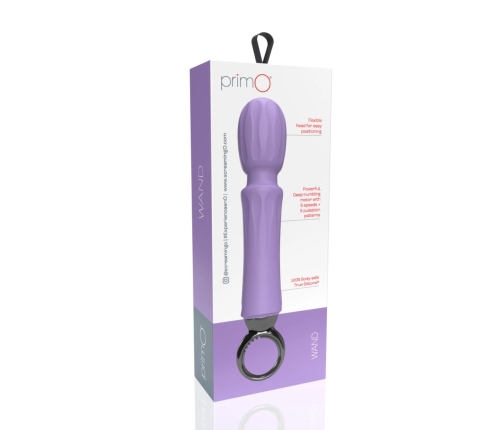 The Screaming O Primo Wand Lilac Rechargeable Silicone Massager
