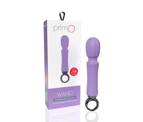 The Screaming O Primo Wand Lilac Rechargeable Silicone Massager