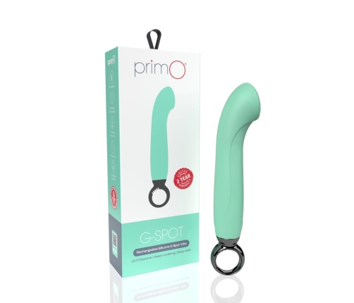 The Screaming O Primo G-Spot Kiwi Vibrator - Rechargeable Silicone, 6.25"