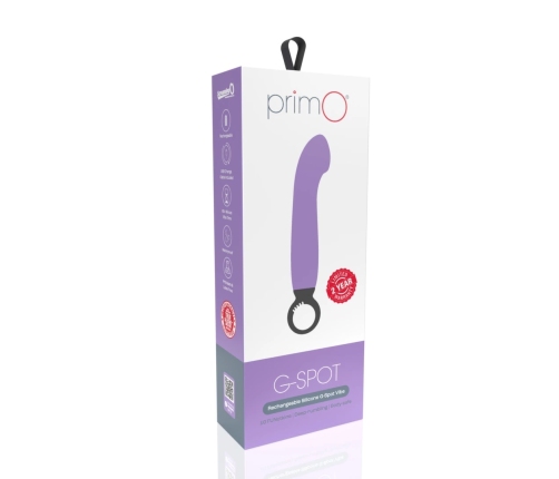 The Screaming O Primo Lilac Curved Vibrator Rechargeable Silicone 6.25"