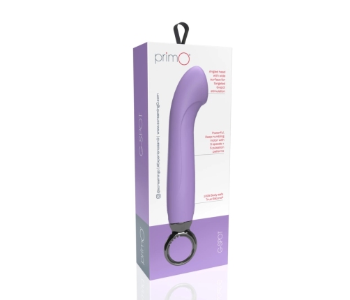 The Screaming O Primo Lilac Curved Vibrator Rechargeable Silicone 6.25"