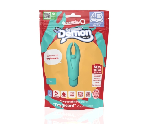 The Screaming O 4B Demon Kiwi - Compact Vibrating Massager, Pink