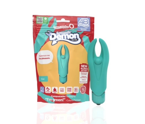 The Screaming O 4B Demon Kiwi - Compact Vibrating Massager, Pink