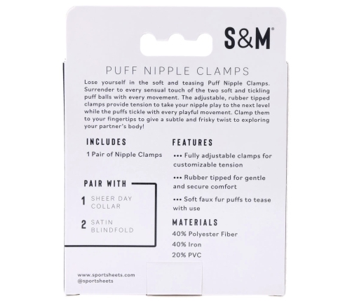 Sportsheets - Sex & Mischief Puff Nipple Clamps