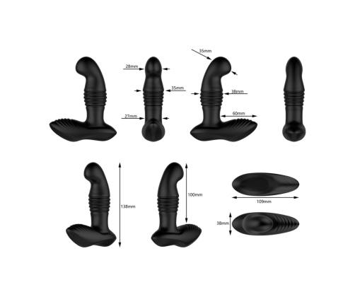 Nexus - THRUST Remote Control Thrusting Prostate Massager Black