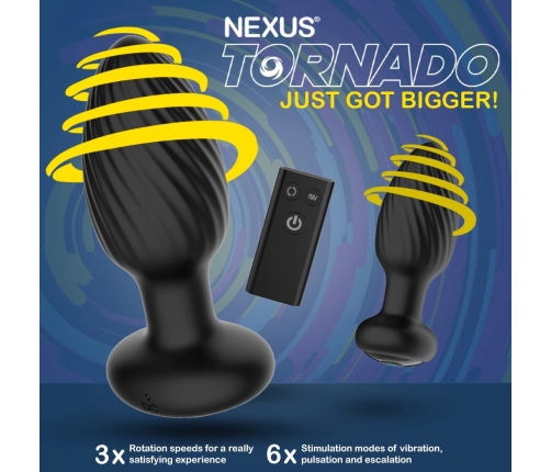 Nexus Tornado Butt Plug Medium Black