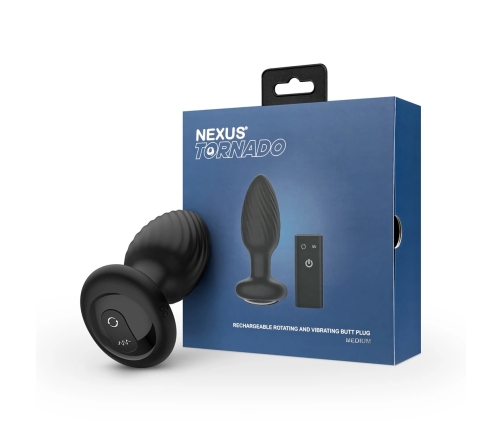 Nexus Tornado Butt Plug Medium Black
