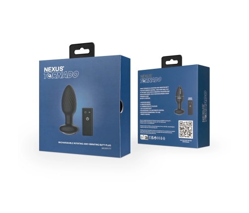 Nexus Tornado Butt Plug Medium Black