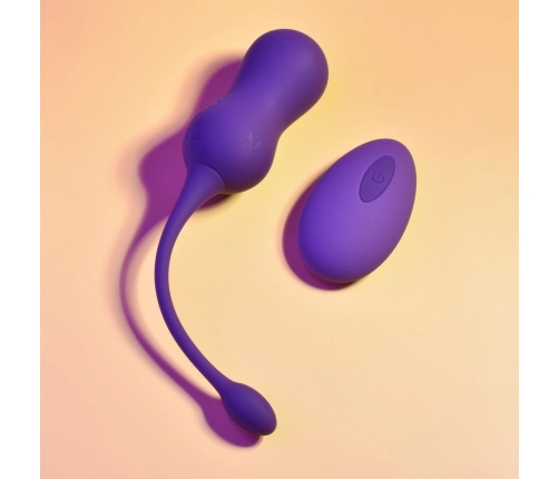 Playboy Pleasure - Double Time Kegel Ball - Purple