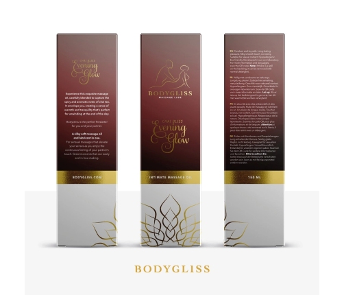 BodyGliss Chai Bliss Evening Glow Massage Oil - Silky Long-Lasting Formula 100ml