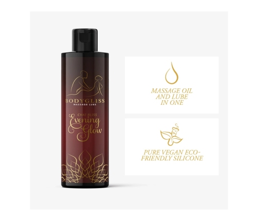 BodyGliss Chai Bliss Evening Glow Massage Oil - Silky Long-Lasting Formula 100ml
