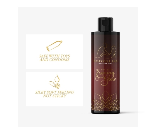 BodyGliss Chai Bliss Evening Glow Massage Oil - Silky Long-Lasting Formula 100ml