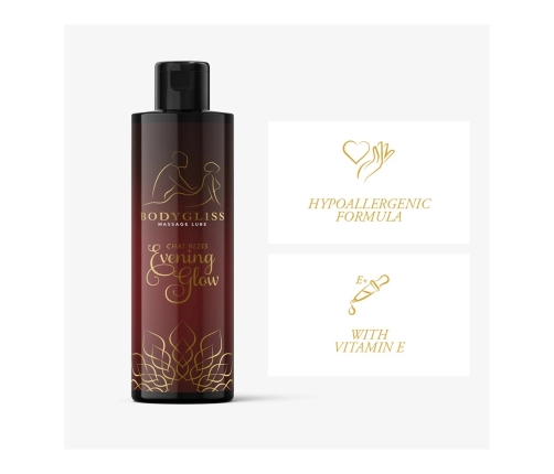 BodyGliss Chai Bliss Evening Glow Massage Oil - Silky Long-Lasting Formula 100ml