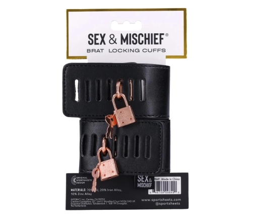 Sportsheets - Sex & Mischief Brat Locking Cuffs