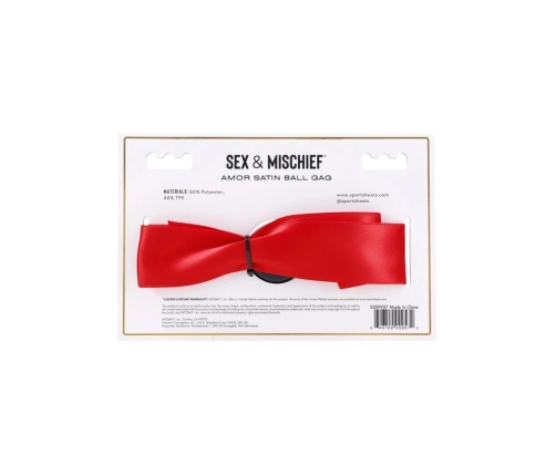 Sportsheets - Sex & Mischief Amor Satin Ball Gag