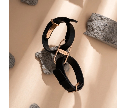 Crave - ICON Cuffs Black/Rose Gold