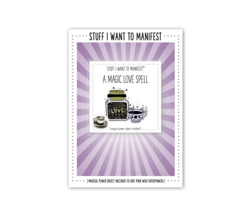 Warm Human Kartka Prezent Magiczne Zaklęcie Miłosne Aksamit UV A6