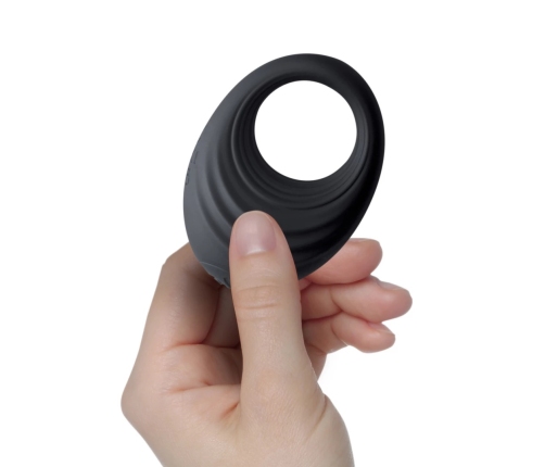 Rocks-off - Spire Vibrating Liquid Silicone Ring Black