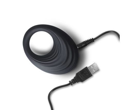 Rocks-off - Spire Vibrating Liquid Silicone Ring Black