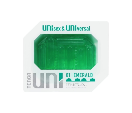 Tenga UNI Emerald Versatile Stretchable Sleeve, Soft Material, Eco Case