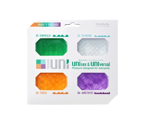 Tenga UNI Variety Pack - Versatile Unisex Flexible Sleeves, Eco Design