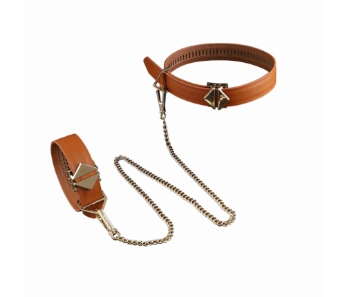 LOCKINK - Bondage & Restraint Set - brown