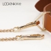 LOCKINK - Collar with Leash Set - brown