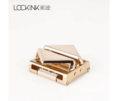 LOCKINK - Collar with Leash Set - brown