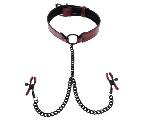 Sportsheets - Saffron Collar with Nipple Clamps