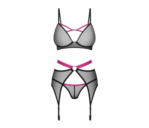 Obsessive - Novenes 3-pcs set Black XL/2XL