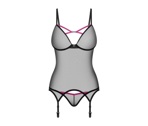 Obsessive - Novenes corset & thong Black M/L