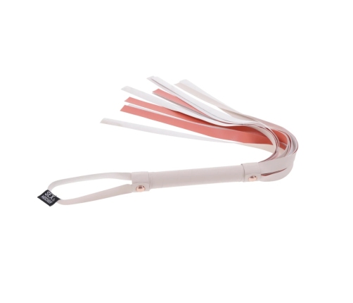 Sportsheets S&M Peaches n CreaMe Stripe Flogger Cream-Orange 32in