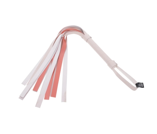 Sportsheets S&M Peaches n CreaMe Stripe Flogger Cream-Orange 32in
