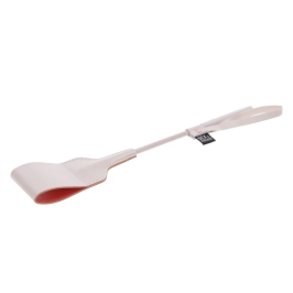 Sportsheets S&M Riding Crop Peach & Cream 12'' Faux Leather, Flexible Shaft