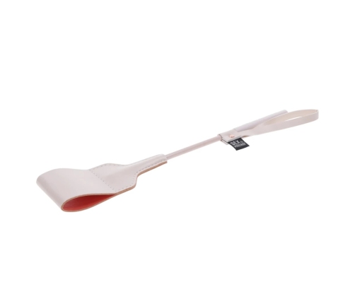 Sportsheets S&M Riding Crop Peach & Cream 12'' Faux Leather, Flexible Shaft