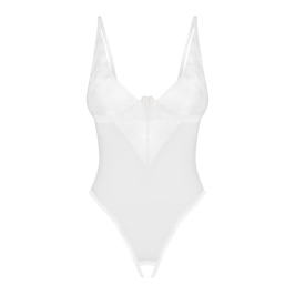 Obsessive - Alissium crotchless teddy White XL/2XL