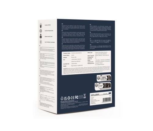 Svakom Jordan Navy Blue - Dual-Action App-Controlled Anal Device