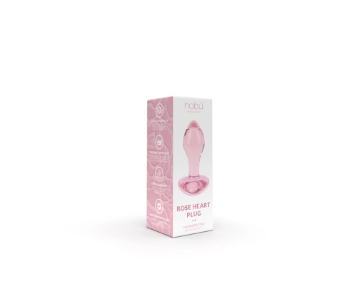 NobĂź - Rose Heart Plug Pink