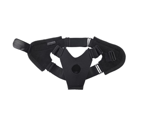 Sportsheets Pivot Flex Foot Harness Black - Adjustable Neoprene Strap System