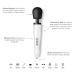 Doxy Die Cast R Rechargeable Wand Stardust White - Cordless Aluminum Model