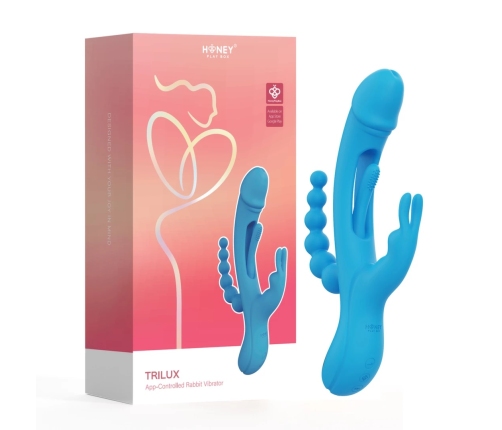 HoneyPlayBox Trilux Kinky Finger Blue Multi-Function Intimate System